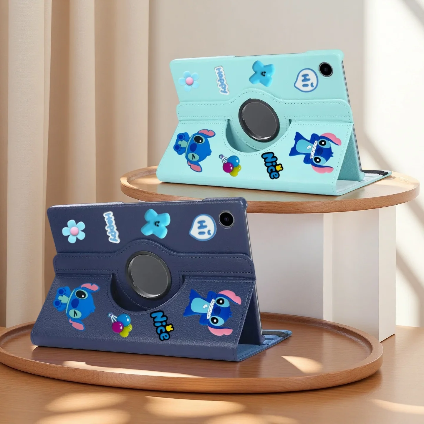 حافظة لهاتف سامسونج جالاكسي تاب A9 بلس 2023/جالاكسي تاب A11 بلس 11 بوصة 2025 من جلد البولي يوريثان حافظة كرتونية للأطفال حافظة تابلت للنوم التلقائي #4