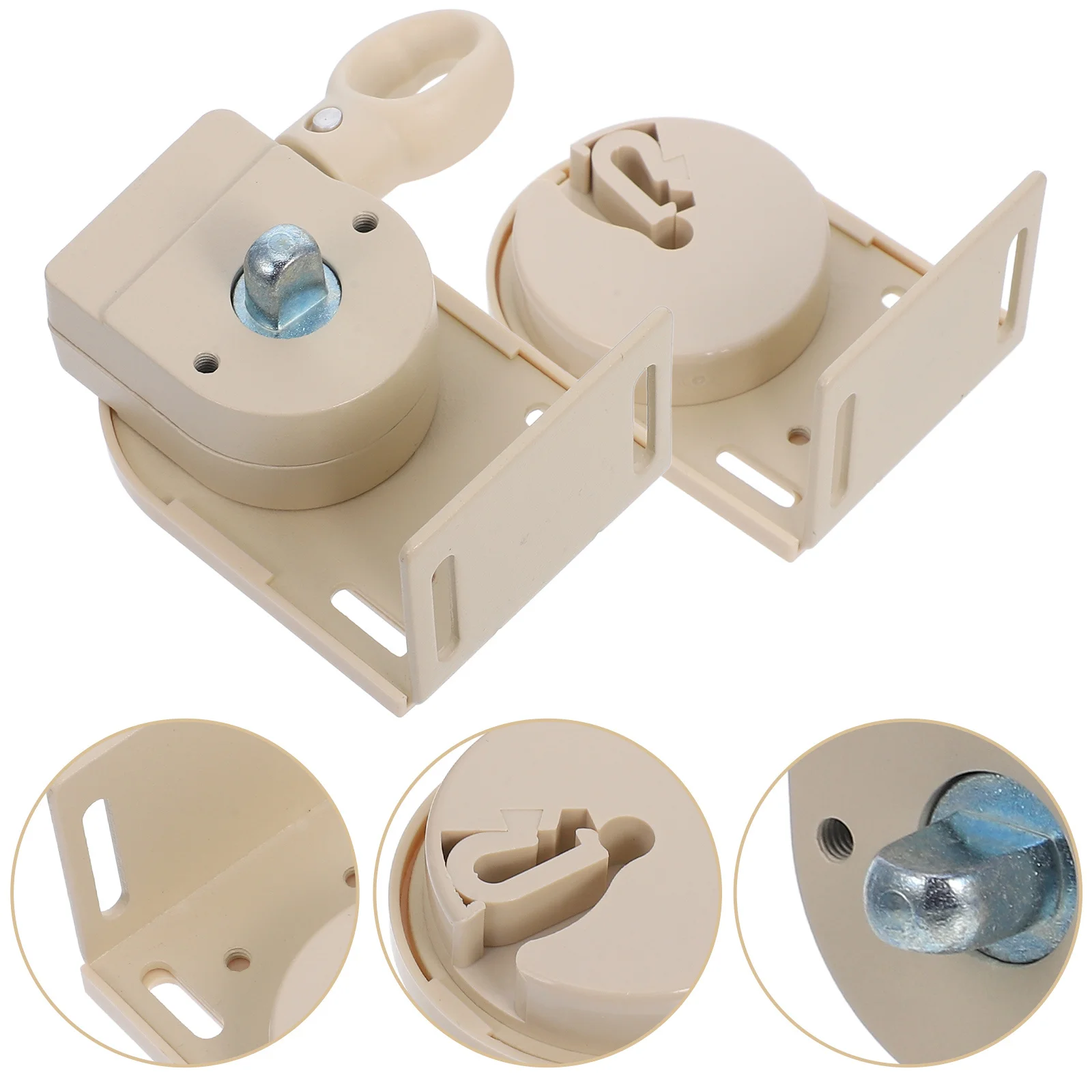 

2Pcs Sunshade Shutter Accessories Universal Mounting Brackets White Profile Box for Exterior Sun Shades Outdoor Blinds Stylish