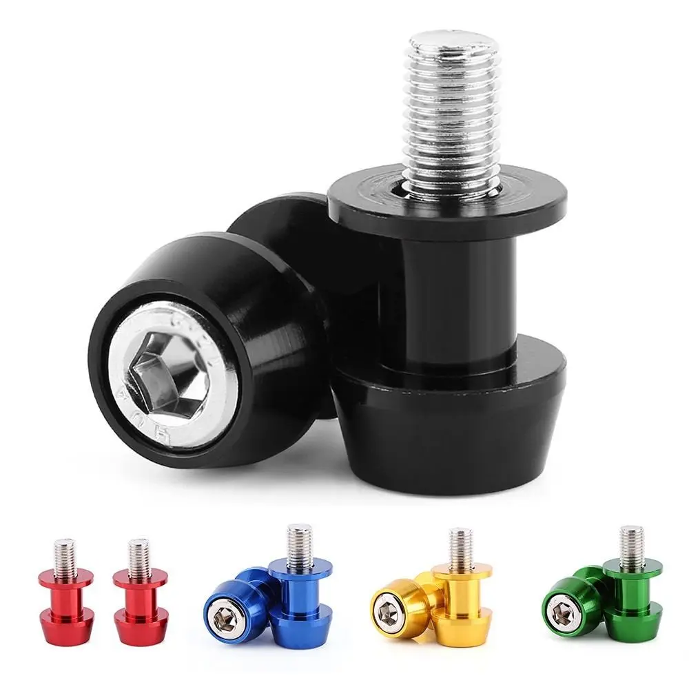 10mm Diameter Motorcycle Swingarm Spools Aluminum Alloy Screw Holder Type Swingarm Spools Slider Slider Design CNC Machined
