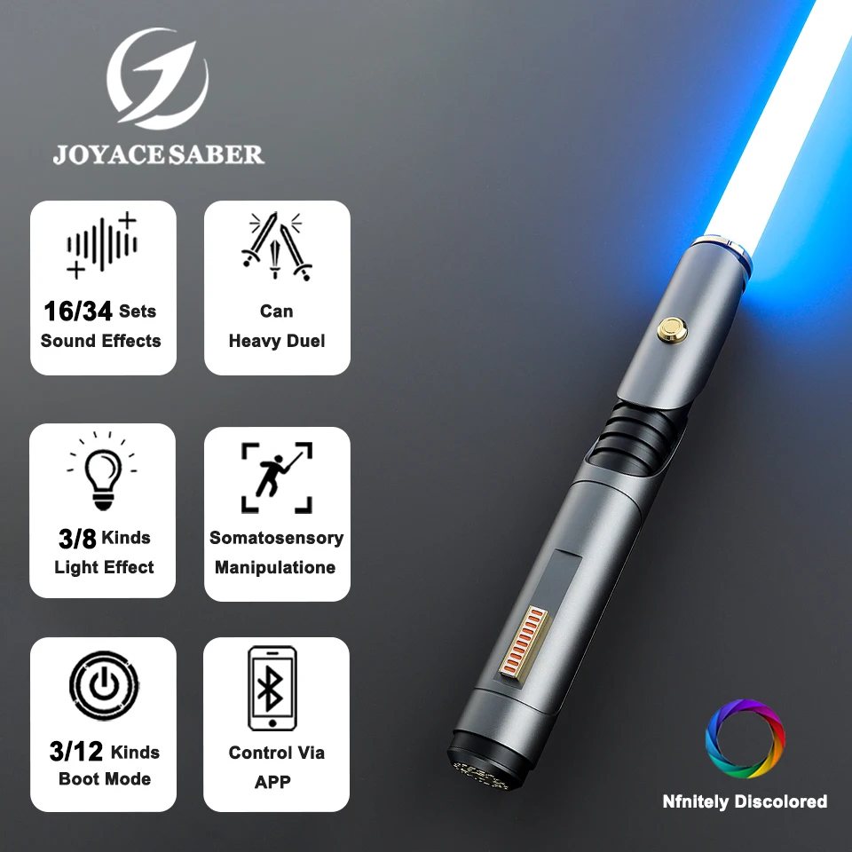 Pixel Lightsaber Depa Billaba Neopixel Light Saber Jedi Laser Sword Metal Handle Cosplay Luminous Dueling Xenopixel Sabers Toys