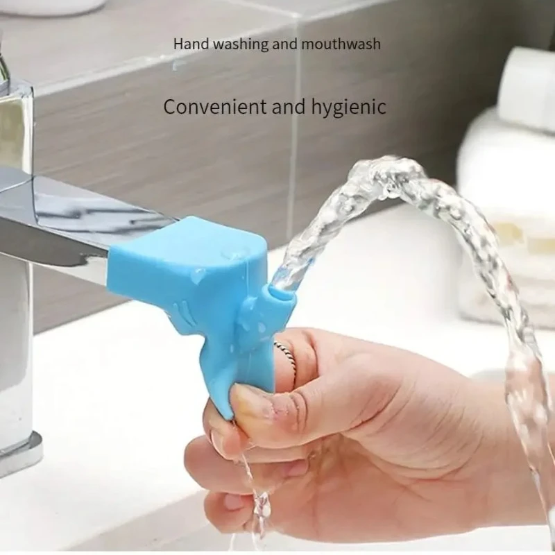 Faucet Extension Device for Children To Wash Hands Water Guide Device Silicone Splash-proof Nozzle Extended Water Household Tool