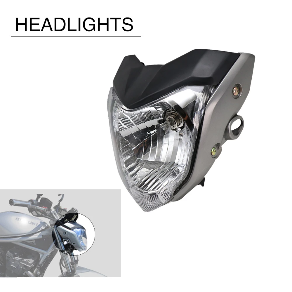 Motorcycle Headlight Light with Bulb Bracket Assembly light lamp Light for Fz16 Ys150 Fzer150