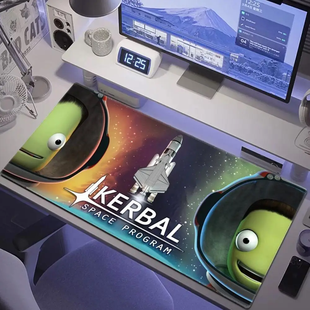 K-Kerbal S-Space P-Program Mouse Pad Gaming Mousepad Speed Desk Mat tappetini da gioco per Laptop per accessori da scrivania per tappeti da ufficio