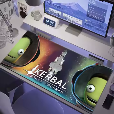 K-Kerbal S-Space P-Program Mouse Pad Gaming Mousepad Speed Desk Mat Laptop Gaming Mats For Office Carpet Desk Accessories