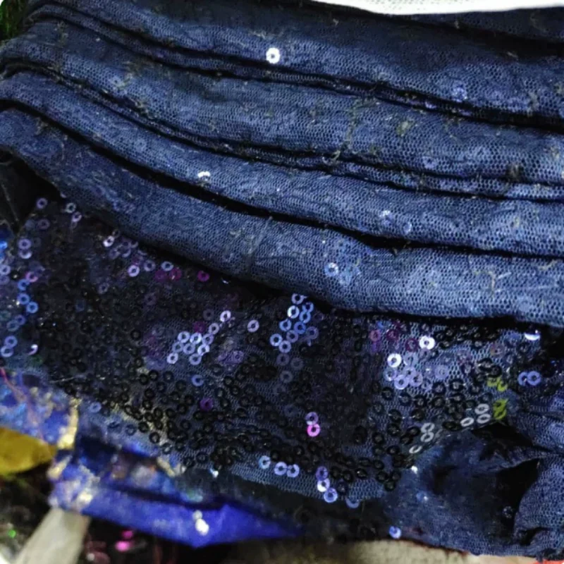 

3mm Encrypted Mesh Sequin Fabric for DIY Sewing Stage Costume Tablecloth Evening Dress Clothing Fashion Cloth Material