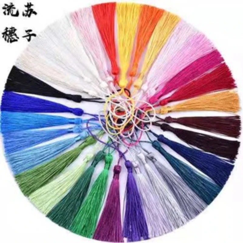 20pcs/lot Tassel Chinese Knot Charm Bookmark Pendant Ornament Decoration Clothing Accessories Spike Fan Pendant