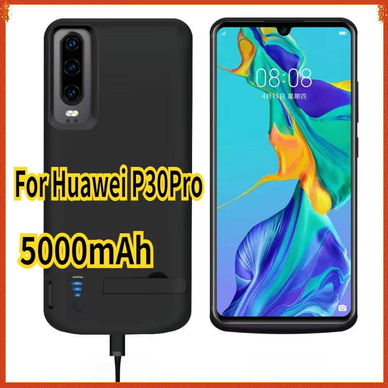 For Huawei P30Pro Back Clip Battery Wireless Power Bank P30 Fast Charging Mobile Power USB Holder Phone Case Back Clip 5000mAh