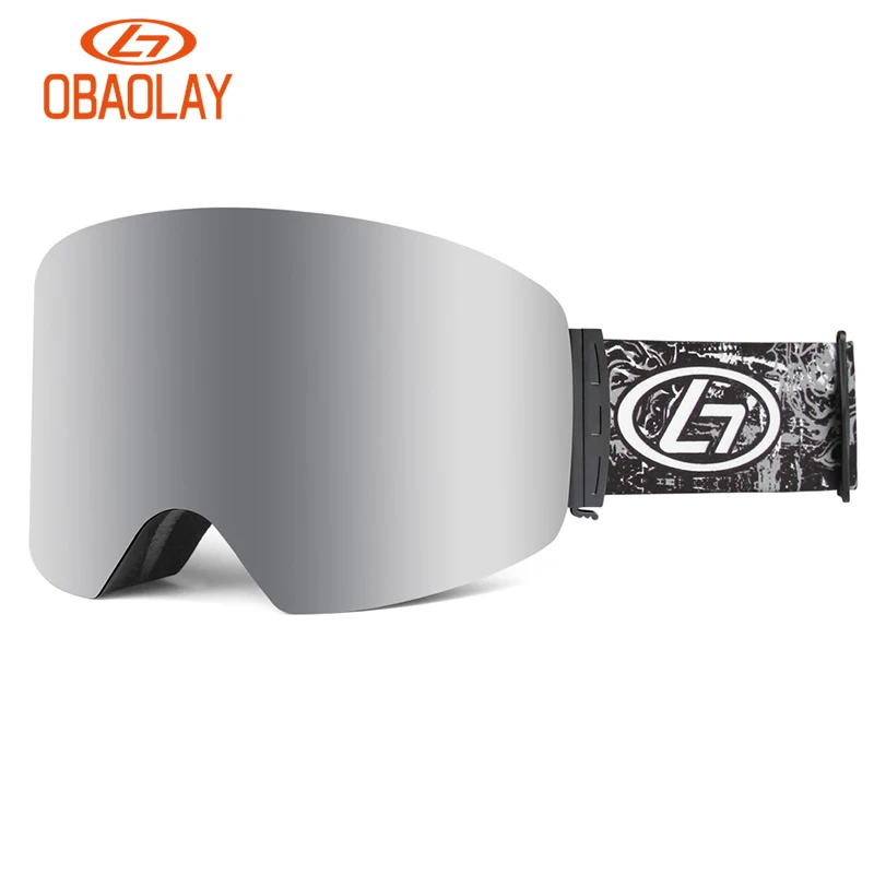 OBAOLAY-Snow Glasses for Men and Women, Anti-Fog Coating, Skateboard, Snowboard, Skiing, Sunglasses, Outdoor, Winter Sport