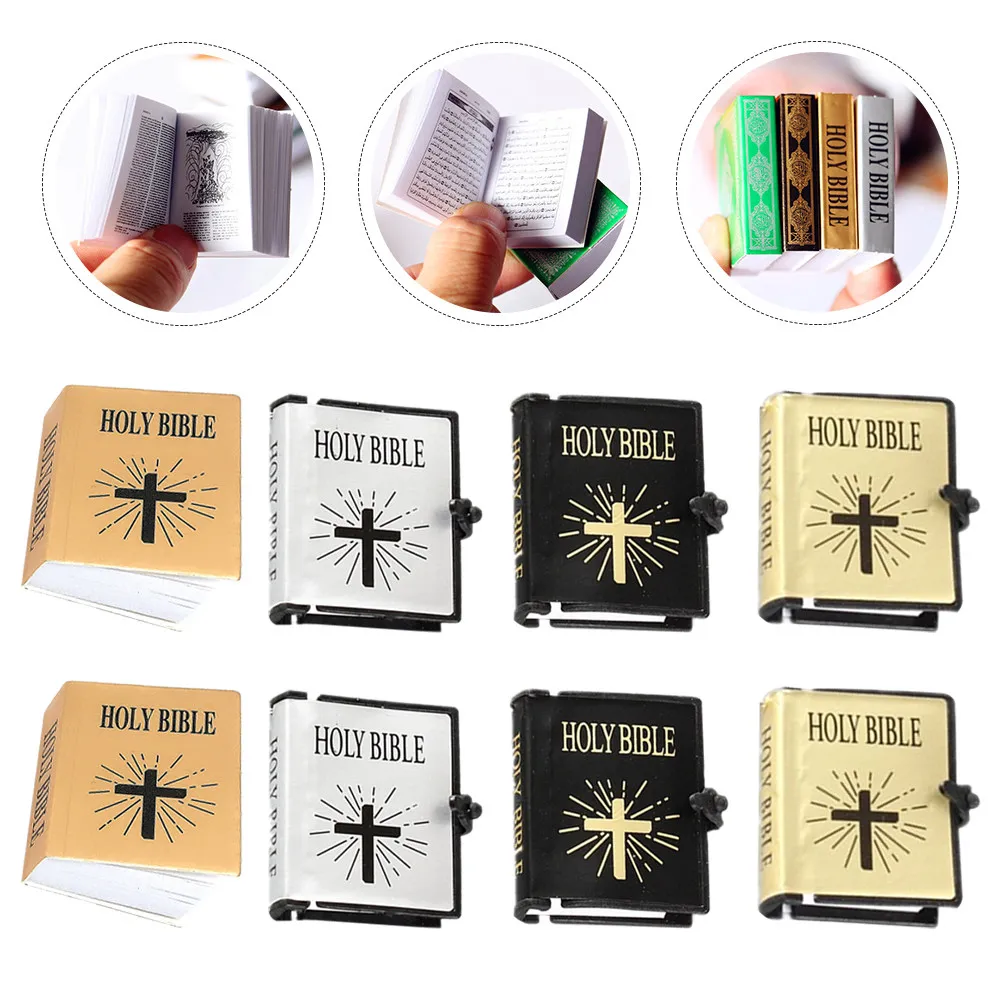 

12Pcs Mini Book Models Premium Paper Mini House Ornaments Vivid Appearance Miniature Scene Decors for Photography Props and