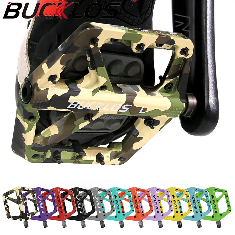 

BUCKLOS Nylon Bike Pedal Durable Bicycle Flat Pedal Non-slip Mountain Bike Pedals Waterproof Road Bicycle Pedals