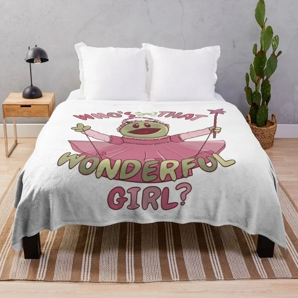 Nanalan who’s that wonderful girl Throw Blanket Shaggy Comforter Blankets