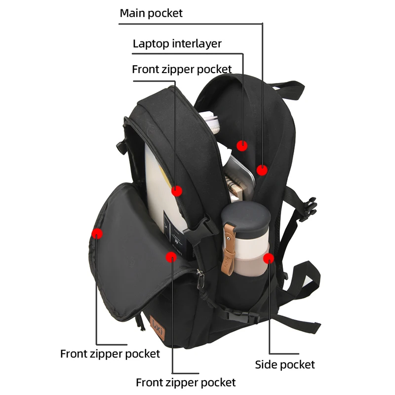 Children Backpack Large Capacity Outdoor Travel Commuting Hiking Camping Bag Portable Teenagers Laptop Books College Schoolbag