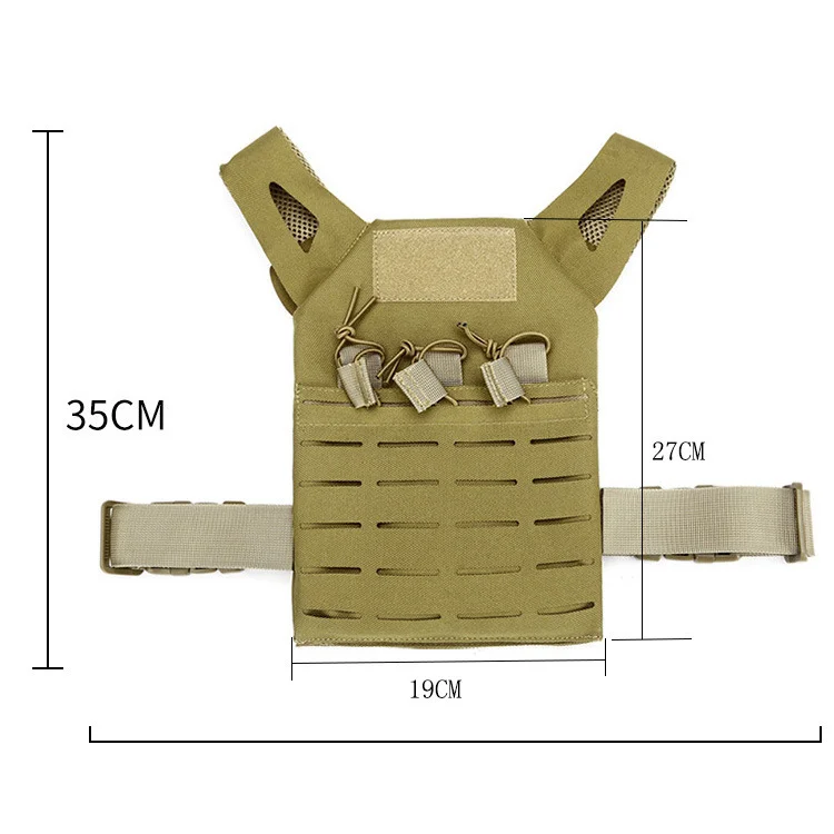 Children's Military Uniform Camouflage Military Training Body Armor Plate Carry Vest For For Kids