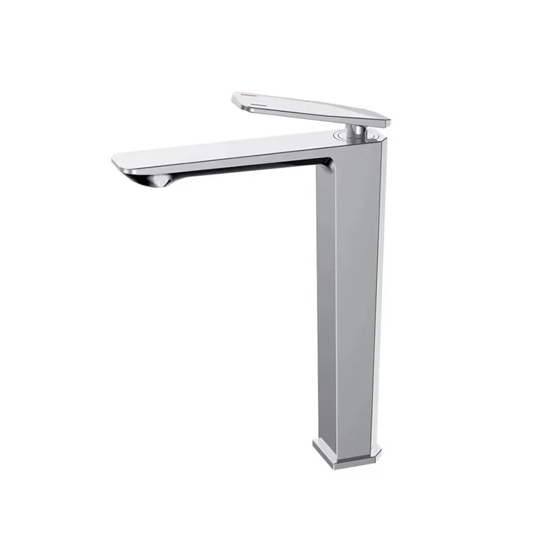 

Single-Hole Brass Square Basin Faucet Gold Finish Cold Hot Water Desk Mount for Bathroom School Single-Hole Bathroom Faucet