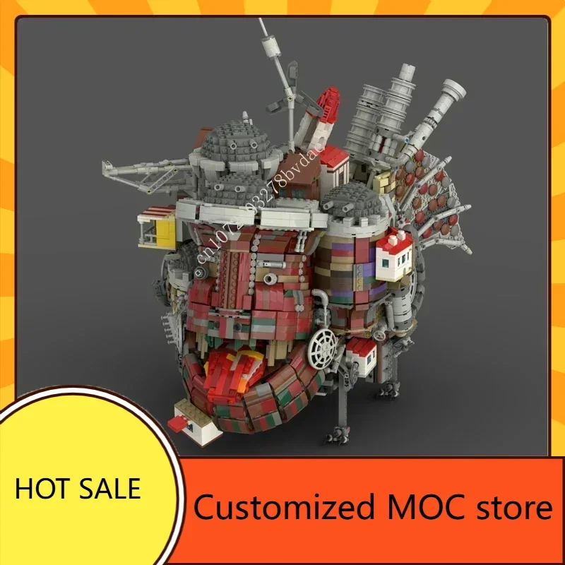 

5737 шт. механический движущийся замок на день рождения MOC креативные праздничные художественные уличные головоломки в сборе, игрушки на Рождество, день рождения, подарки