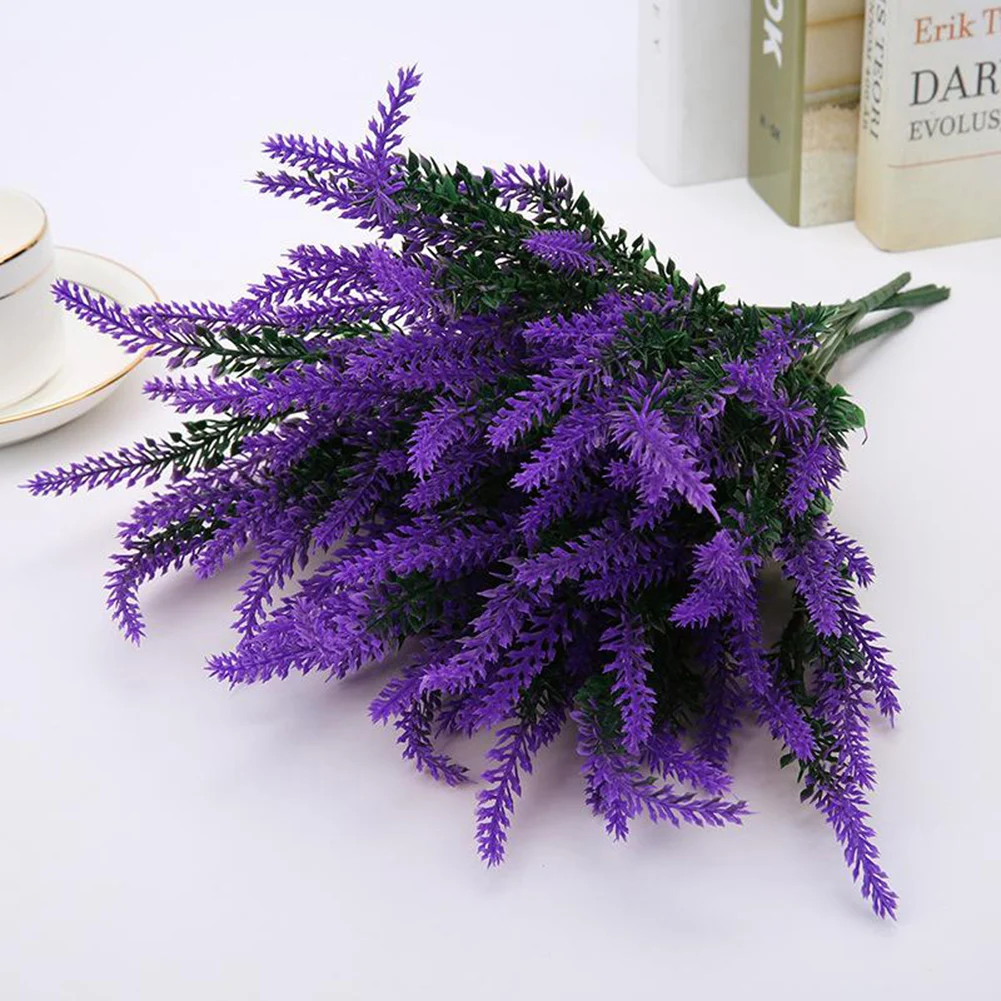 Simulation Bouquet Lavender Bouquet Wedding Fake Gypsophila Artificial Flowers Cold Resistant Lavender Decoration 100% Brand New