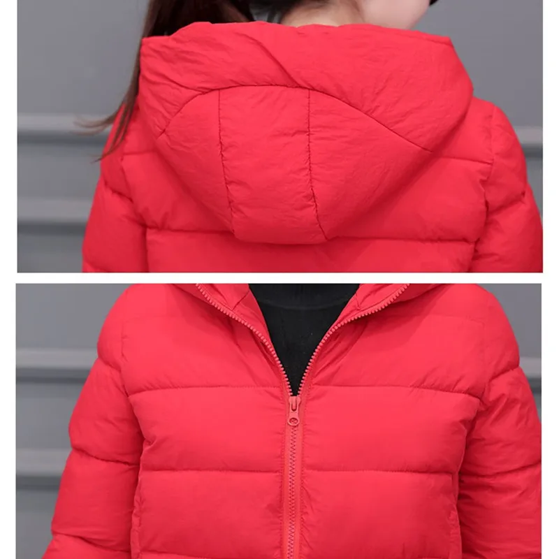 2024 Winter Nieuwe Vrouwen Licht Dons Katoenen Capuchon Warme Losse Korte Bovenkleding Casual Vrouwelijke Brood Kleding Katoen Basic Jassen