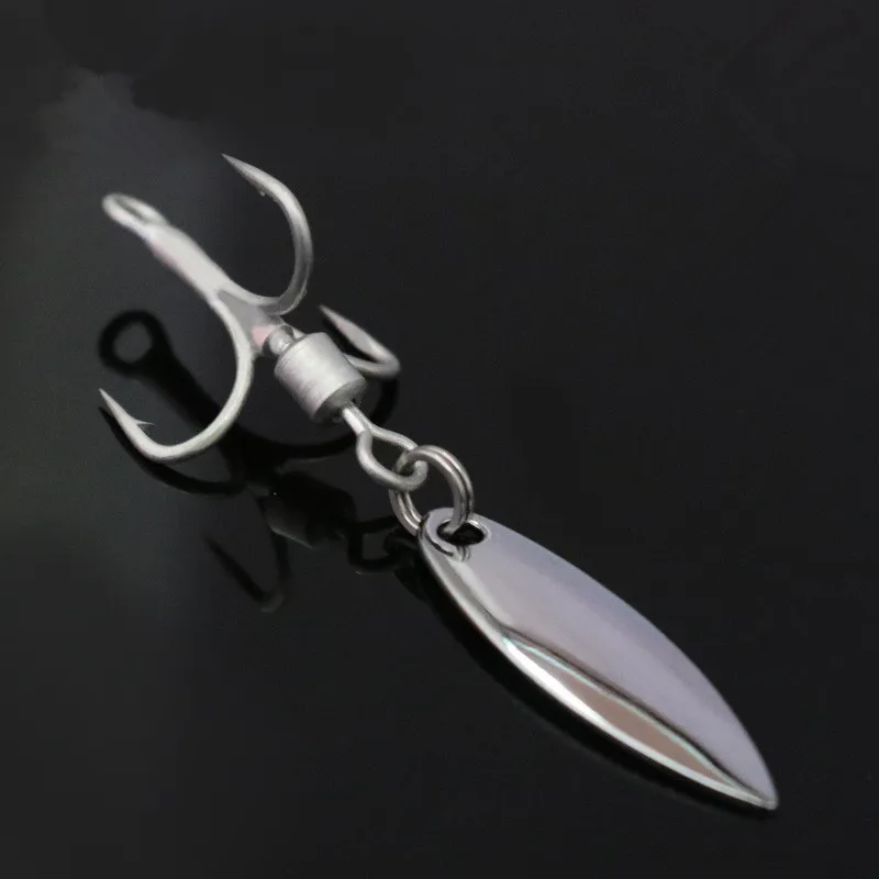 Akcesoria wędkarskie Przynęta Obrót o dużej prędkości Łyżki hałasu Twarda przynęta Jakość DIY Haczyk na kotwiczki Spinn Texas Rig Ocean Spinner