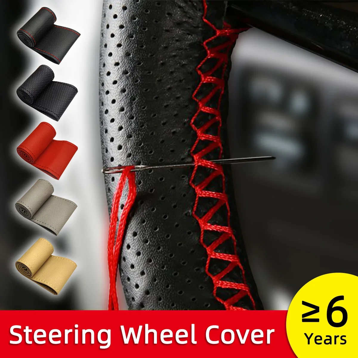 Universal Car Steering Wheel Cover Kits Fits For 15\