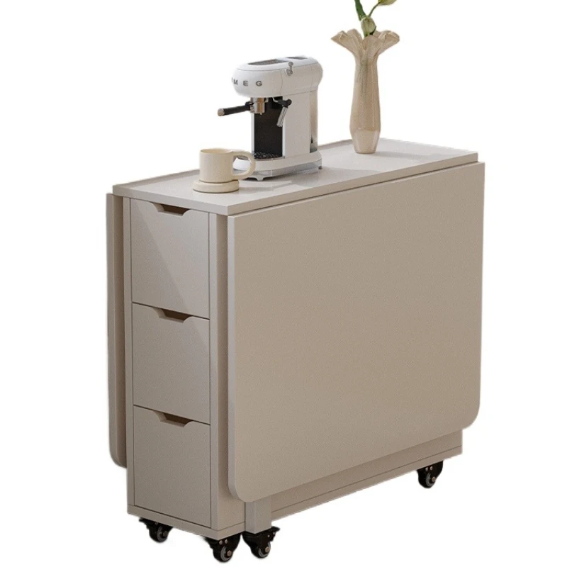 Mesa de jantar à prova d'água para apartamento, design nórdico branco, família, mesa de jantar multifuncional dobrável, móveis Tavoli Da Pranzo
