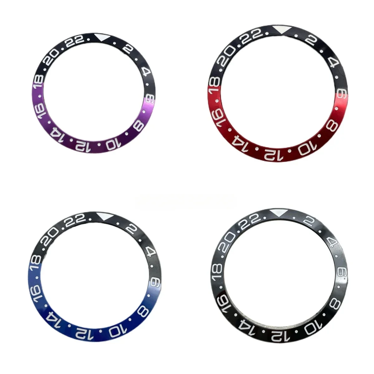 38-30,5mm Keramik abfallend Super Luminoust verschiedene Farben Uhr Lünette Einsatz passen 40mm