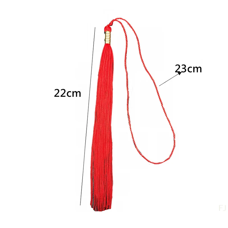 [YU] colgante de borlas largas DIY, gorra de graduación académica para adultos, sombreros con borlas, accesorios, adorno de flecos de cuerda para colgar