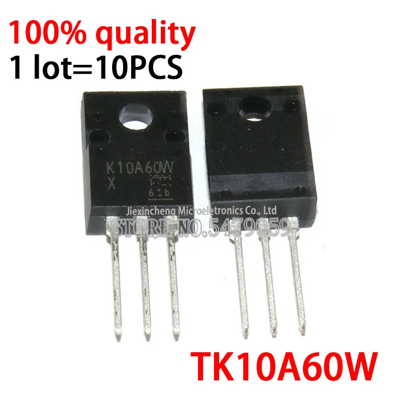 Mosfet k10a60w tk10a60w to220f 9.7a 600v, 10 peças, novo original