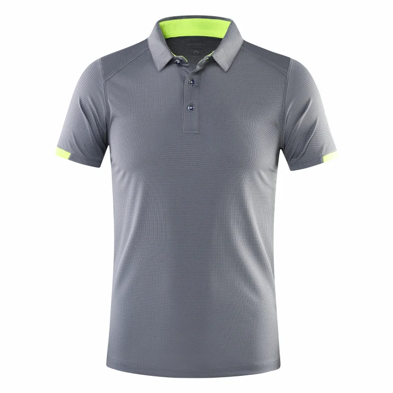 Casual sport Sneldrogend revers POLO-shirt met korte mouwen Fietspak Fitnesspak voor heren