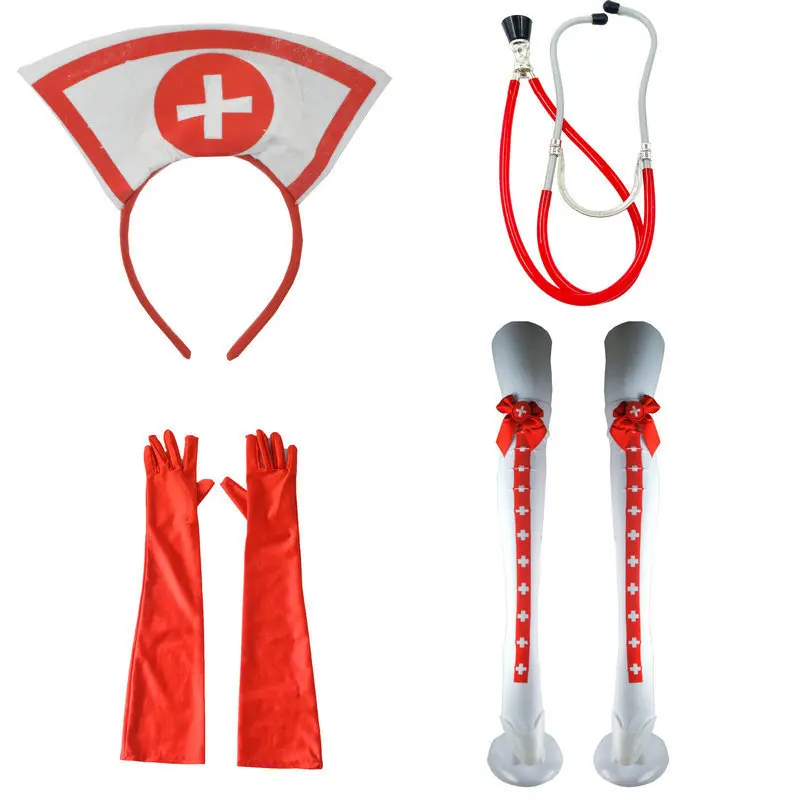 halloween-cosplay-enfermeira-terno-medico-cocar-luvas-meias-estetoscopio-conjunto-de-4-pecas