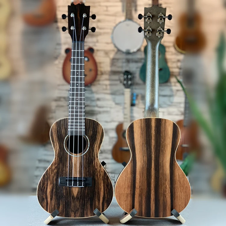 All Ebony Ukulele 23 26 Inches Concert Tenor  Matte Acoustic Electric Guitar Ukelele 4 Strings Guitarra Uke