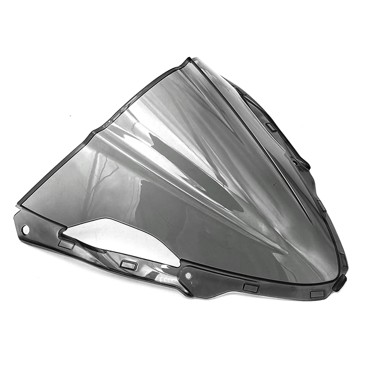 T48C_دراجة نارية الزجاج الأمامي الزجاج الأمامي يربك منحرف الرياح لكاواساكي ZX-6R ZX6R ZX 6R 2023 2024 رمادي #2