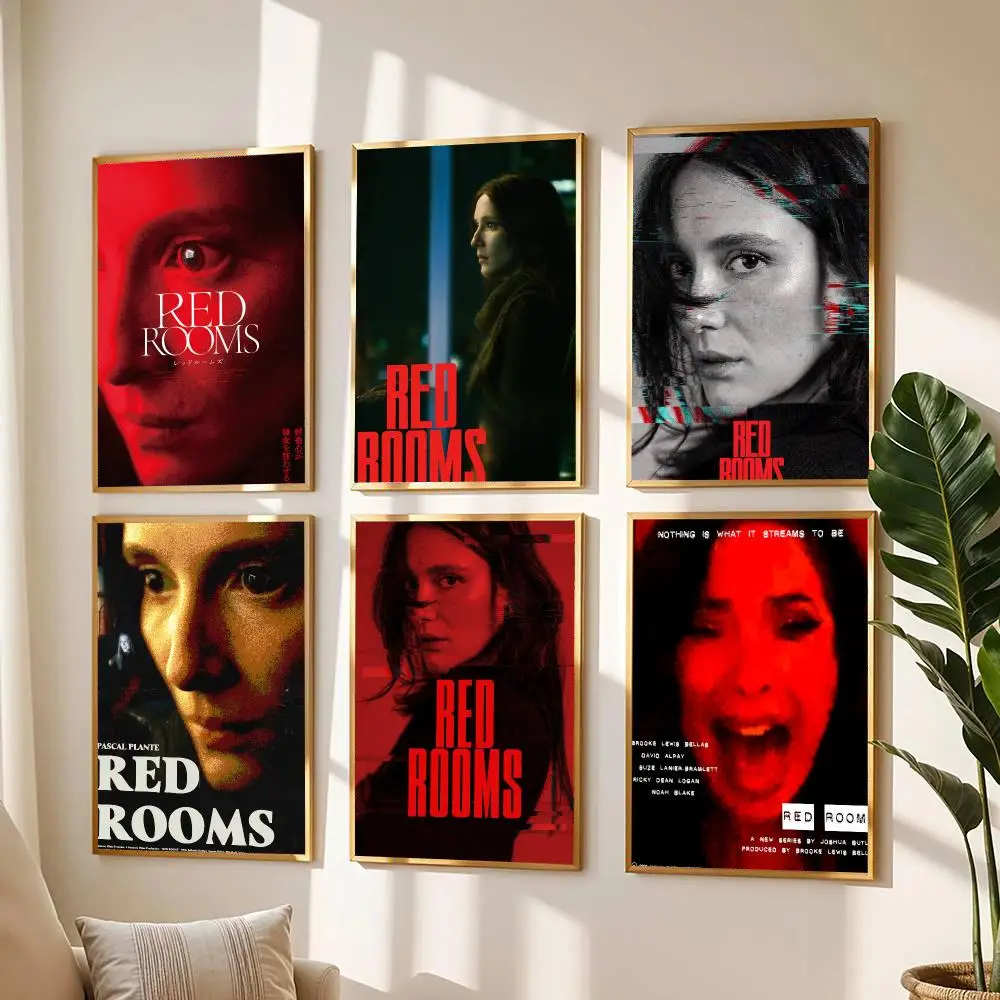classic movie R-Red Rooms 2023-S Poster Modern Wall Decal for Living Room Cafe Office Bar and Bedroom