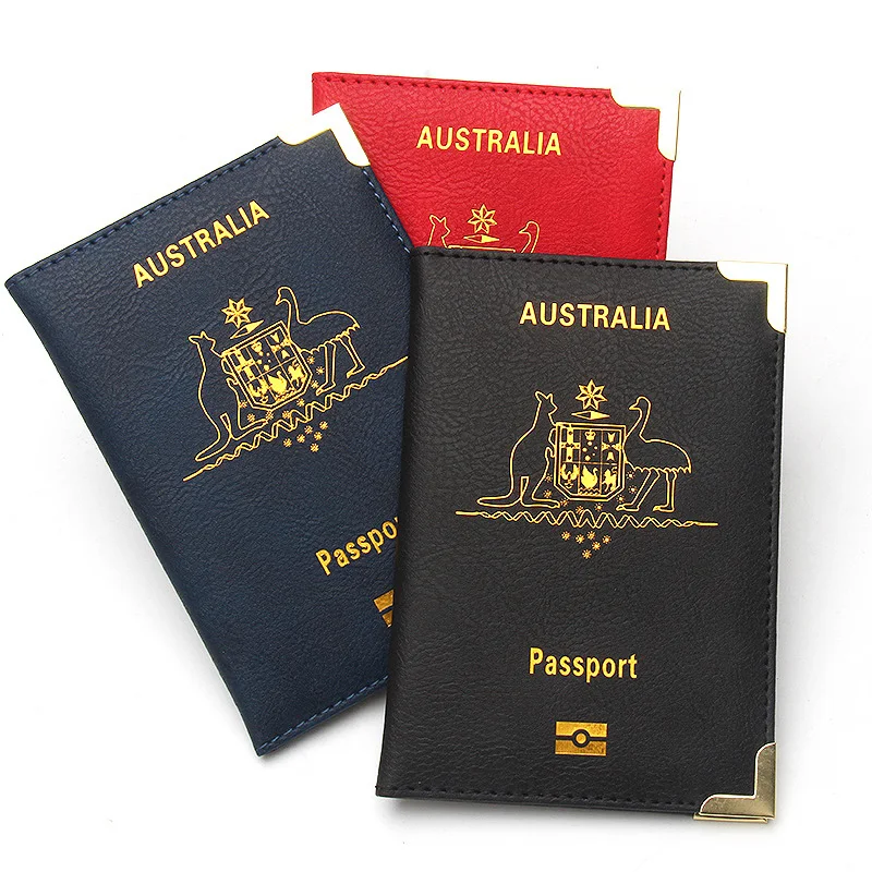 Australia Passport Cover Australian Travel Passport Wallet ID Card Holder Case