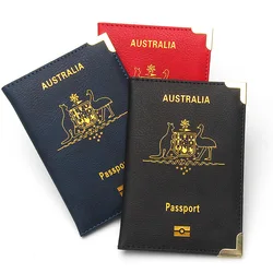 Funda para pasaporte de Australia, cartera para pasaporte de viaje australiano, funda porta tarjetas de identificación