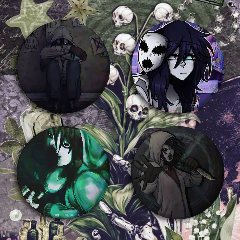 Kate the Chaser S-Slenderverse Badges Set  25 32 44 58 75 mm Round Customizable Wholesale Fan goods Self-made fan freebies