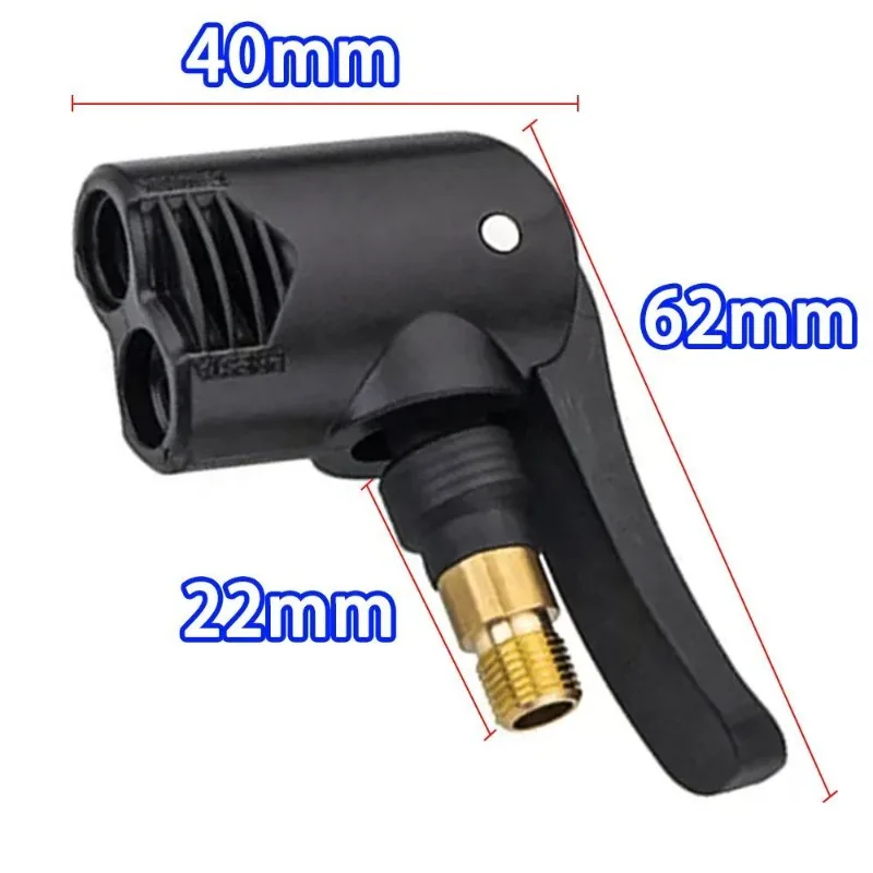 2-In-1 Bicycle Pump Nozzle Hose Adapter Inflatable Pump Motorbike Air Chuck Inflator Valve Connector Adapter Auto Accessories