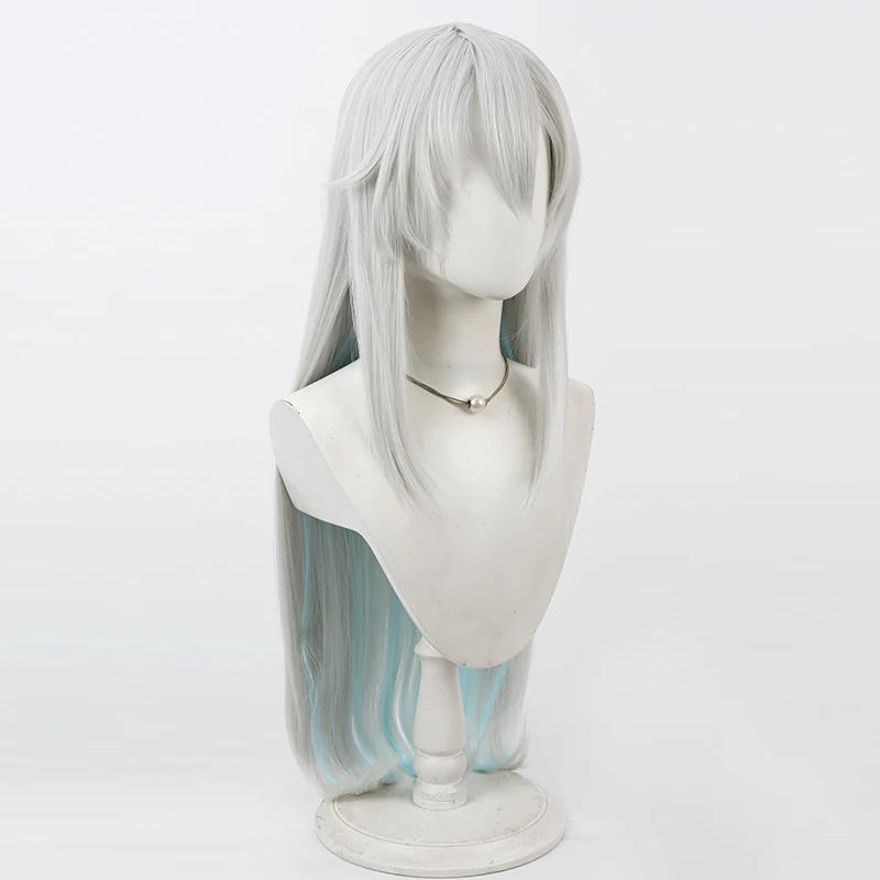 Game Yu-Gi-Oh! Silent Magician Cos Cosplay Wig Halloween Party Prop Synthetic Hair Heat Resistant Fiber + Wig Cap