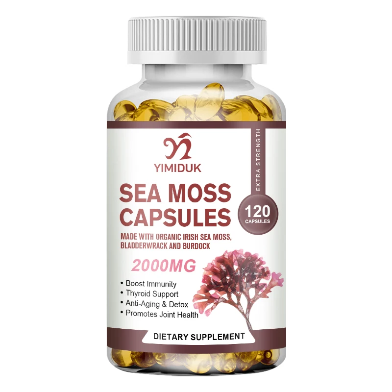 

Органические капсулы из морского мха — поддерживают иммунитетную систему и здоровье пищеварительной кожи — щитовиделение, здоровая кожа, кито-детоксикация, желоб, поддержка суставов