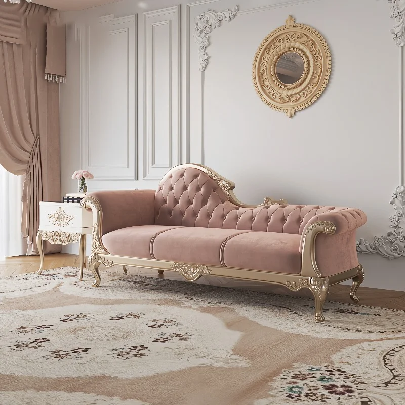 Elegant Individual Aesthetics Sofa Vintage Luxury Glamour Living Room Sofa Chaise Lounge L Shape Couch Wohnzimmer Furniture Home