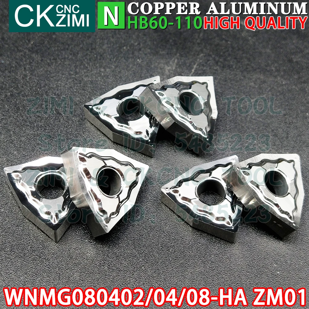 WNMG080402-HA ZM01 WNMG080404-HA ZM01 WNMG080408-HA ZM01 carburo inserti in alluminio tornitura inserti utensili WNMG0804 WNMG 0804 CNC meccanico metallo tornio utensili da taglio