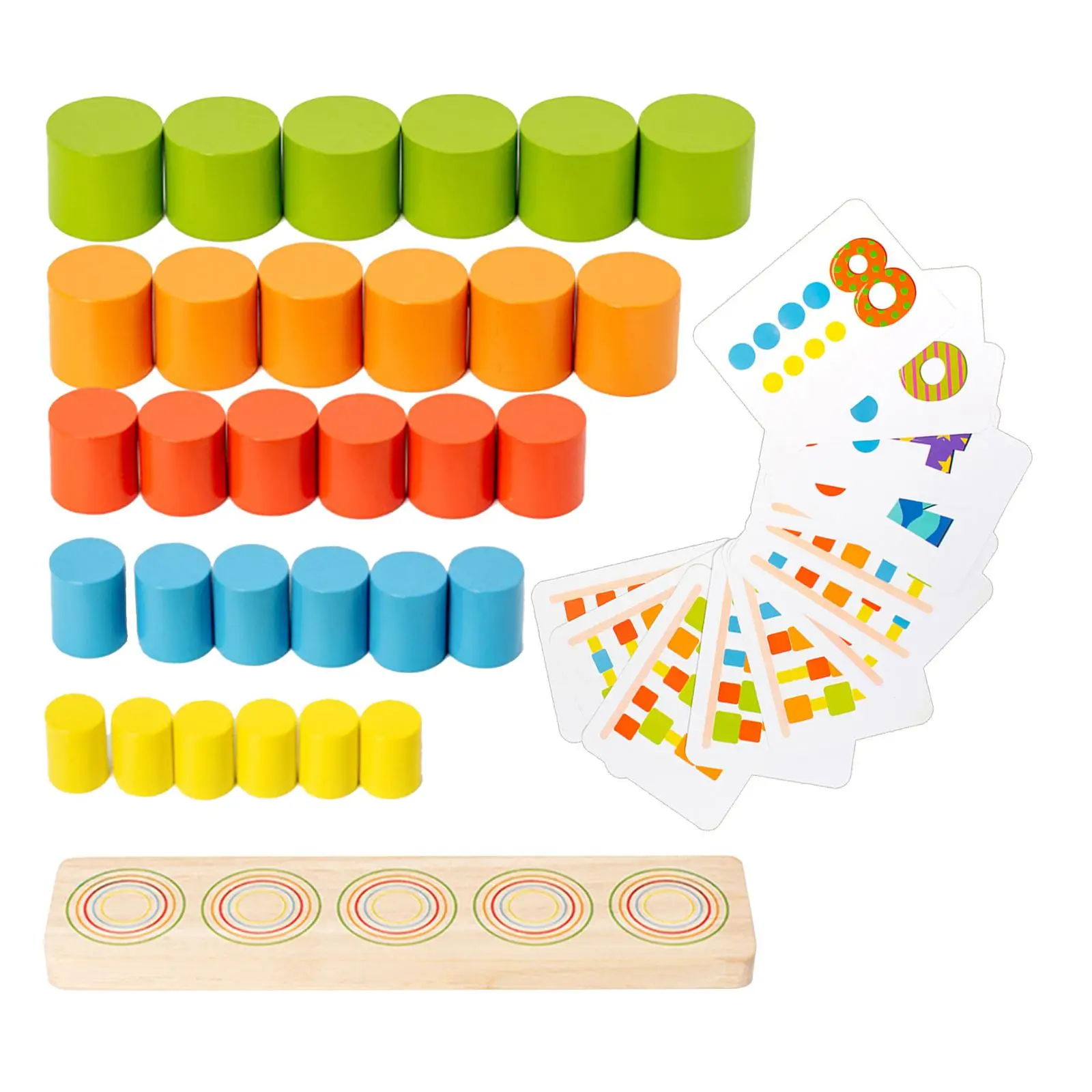 Juegos de apilamiento de madera Juego de equilibrio Montessori para niños, niñas y niños de 3 a 6 años