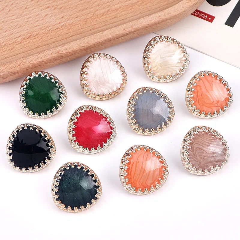 10 parça güzel mil düğmeler 24mm kaplama plastik büyük düğmeler kadın DIY giyim dikiş malzemeleri