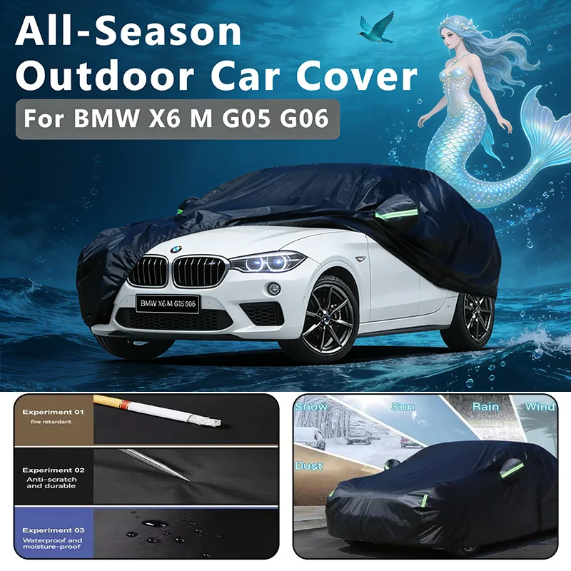

Car covers for BMW X6 M G05 G06 Outdoor Protection Full Car Covers Snow Cover Sunshade Waterproof Dustproof Exterior