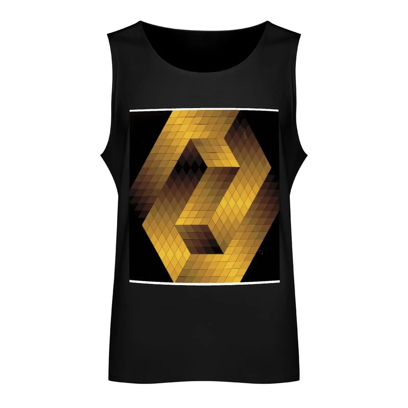 Victor Vasarely Plasticien artwork for sales, Tank Top gym clothes men Men's vest gym clothing men