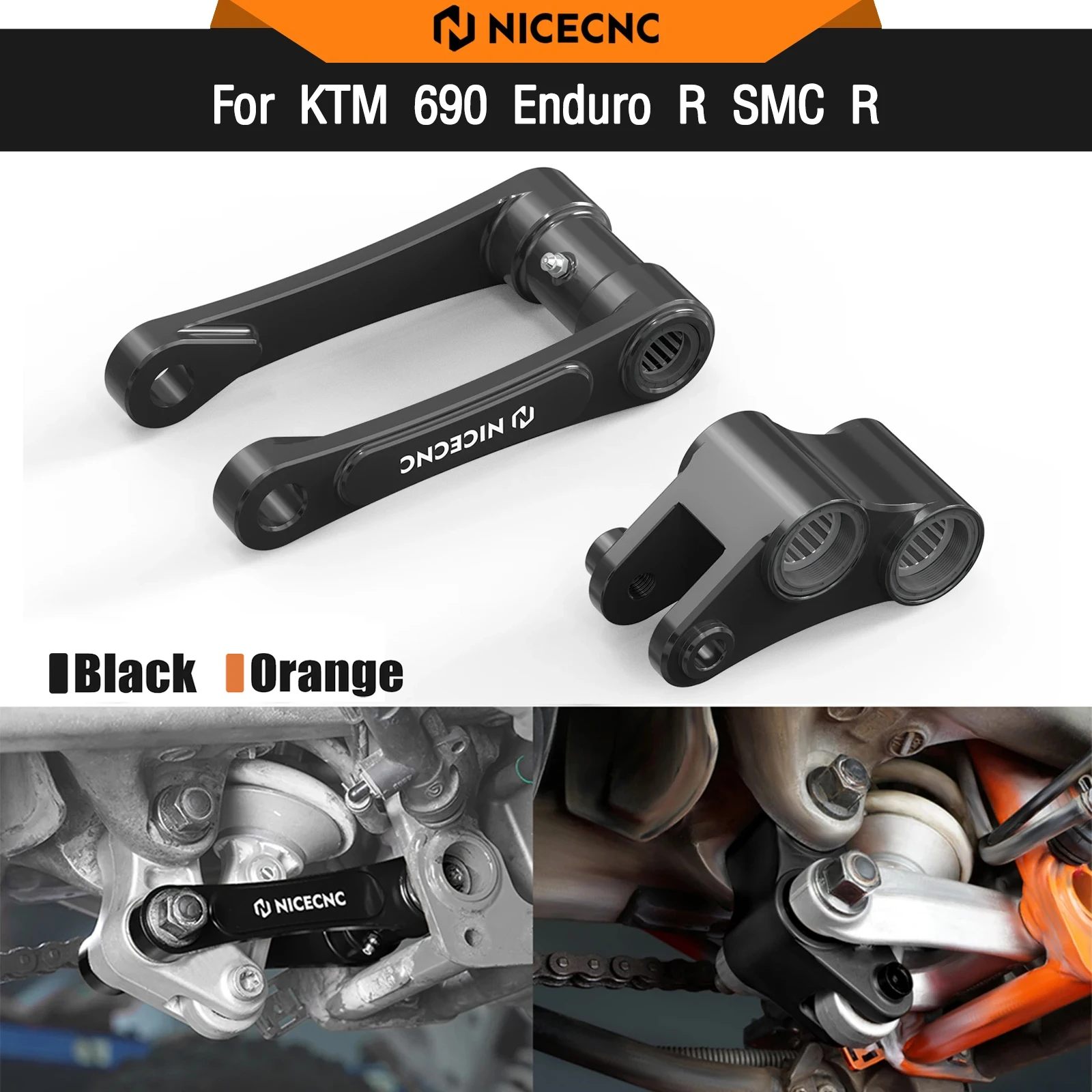 

For KTM 690 Enduro R SMC R 2019-2024 Rear Suspension Lowering Linkage Husqvarna 701 Enduro/Supermoto GasGas SM700/ES700 2022-24