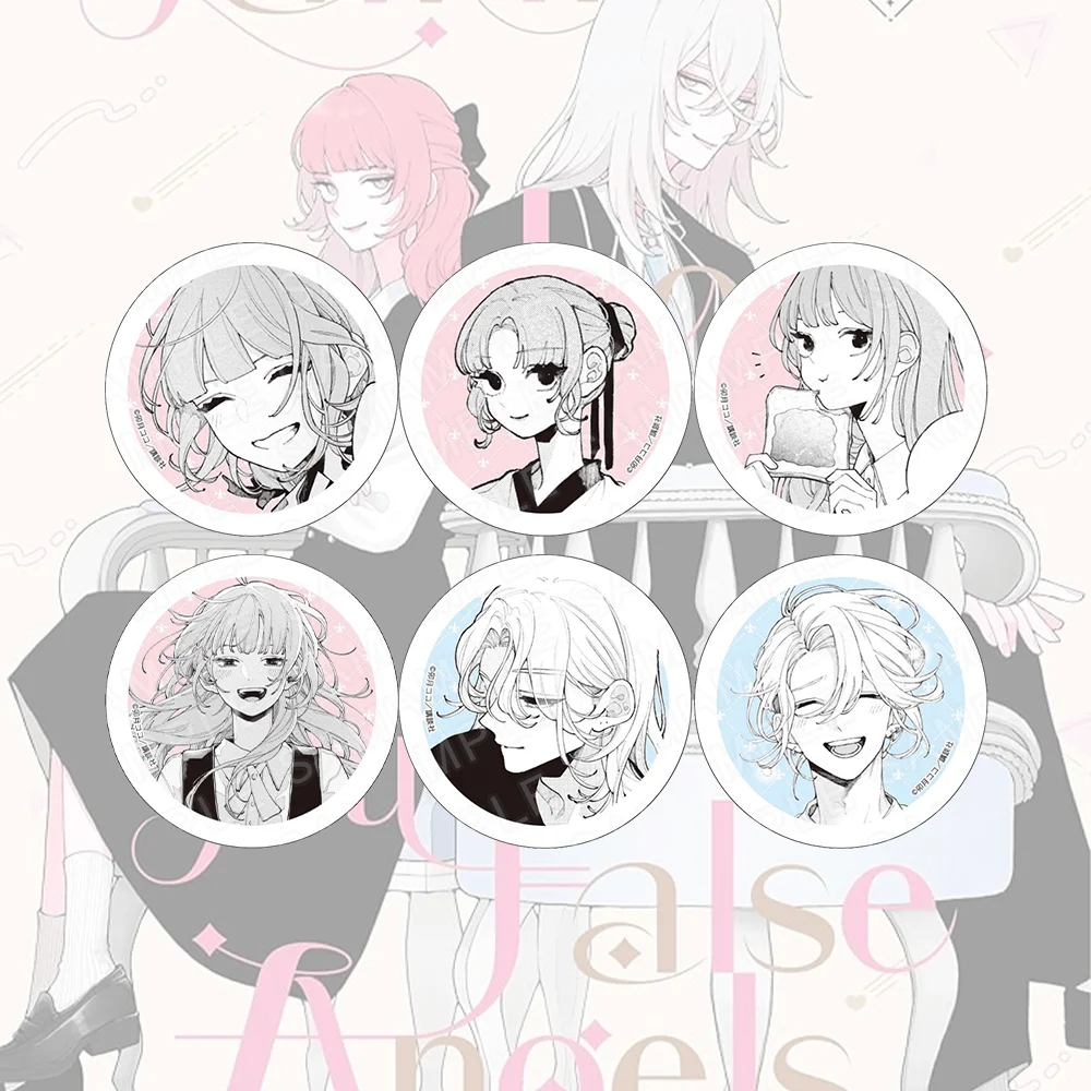 Fall In Love You False Angels Katsura Otogi 58mm Acrylic Stand Keychain Manga Badge Pin Brooch Kawaii Itabag Accessories Gift