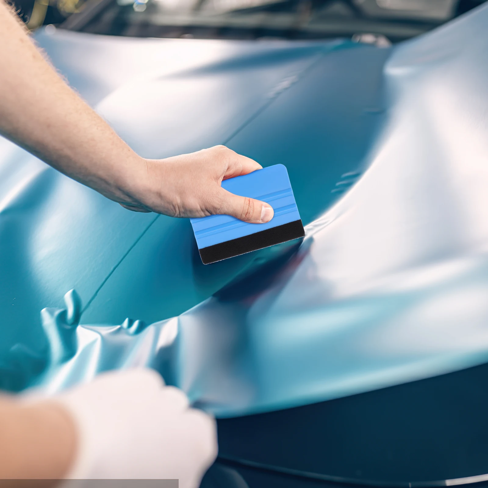 

5M No Knife Tape for Car Vinyl Wrap Kit Window Tint Tools Elastic Film Sticker Squeegee Scraper Set