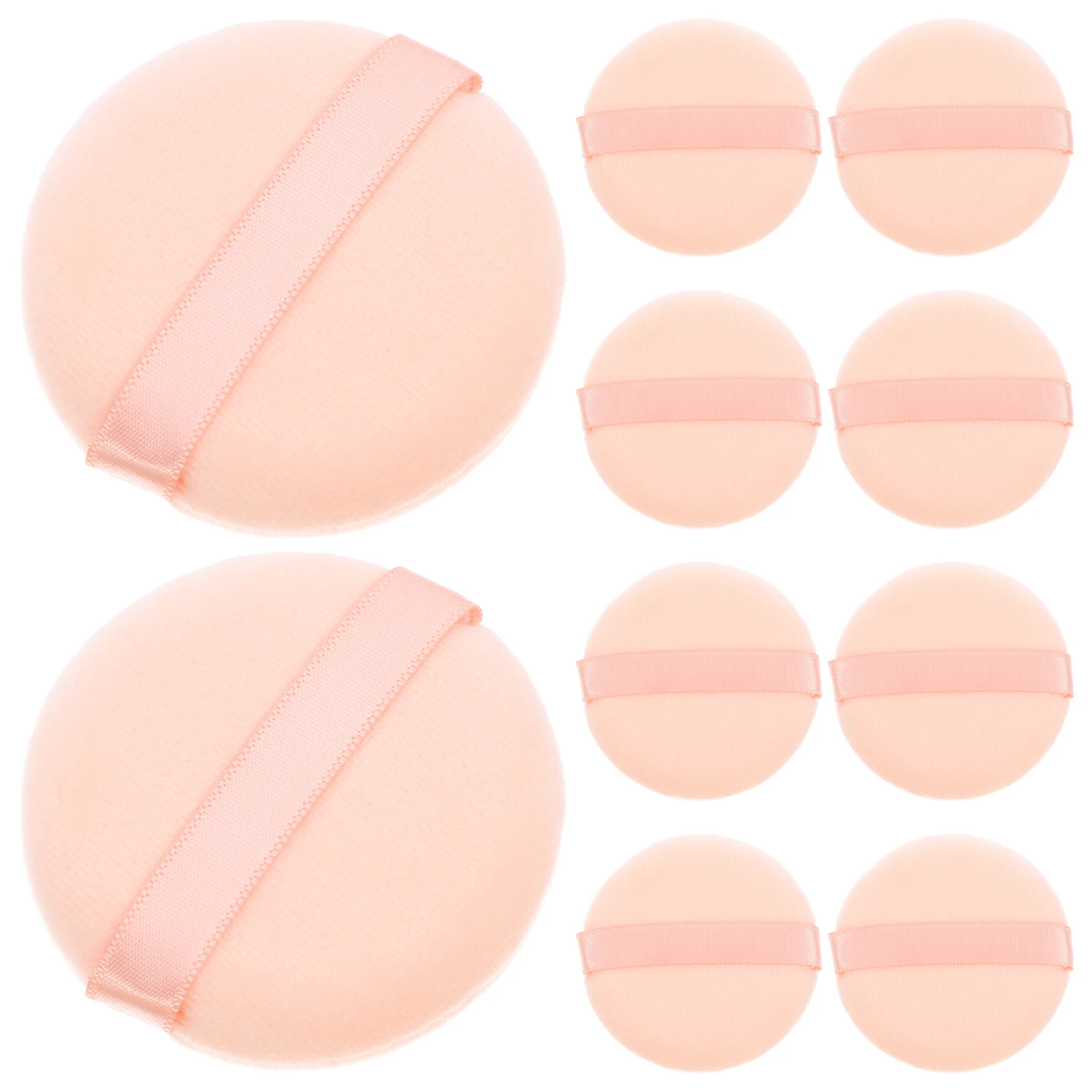16 قطعة من وسادات مكياج الوجه المنتفخة من القطن، وسائد البودرة السائبة، إسفنجة كريم الأساس الناعمة، ملحقات العناية بالبشرة