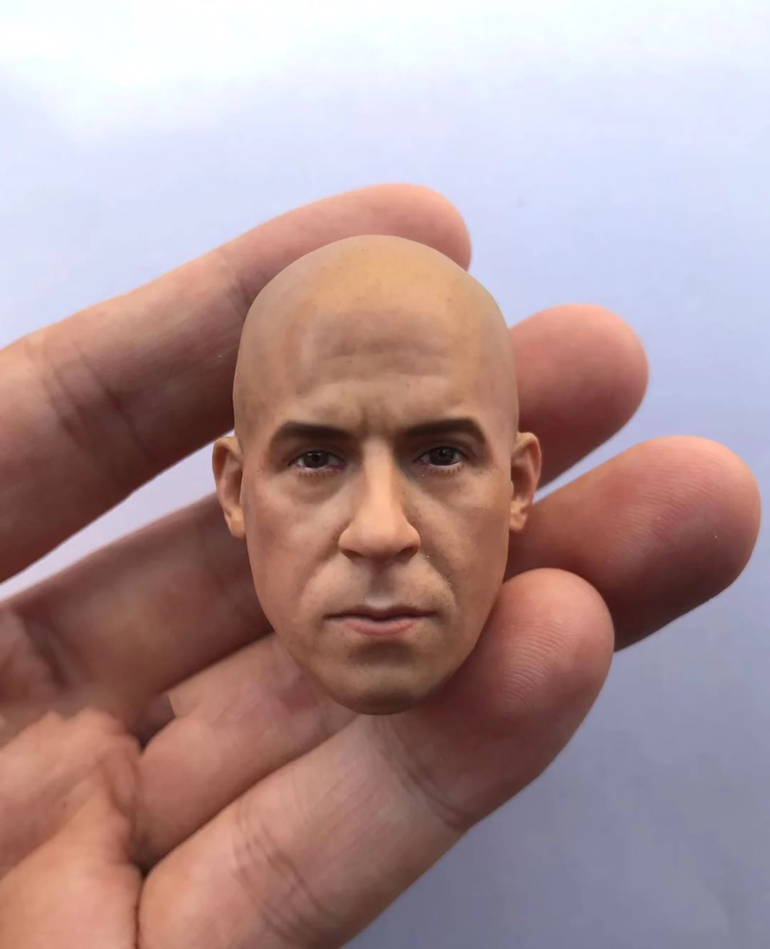 1/6 Racer Man Vin Diesel Male Head Model Carving Fit 12