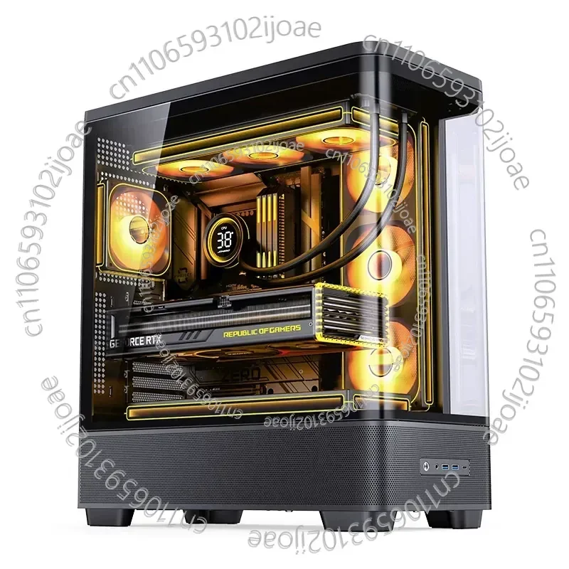 Computer Case TK-5 Sea View Room Ultra Wide Double Curved Glass ATX Back Plug Main Board